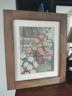 Vintage Wood Framed Art