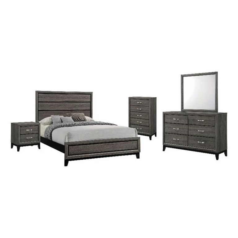 Coaster 4-Pc Grey Oak Bedroom Set