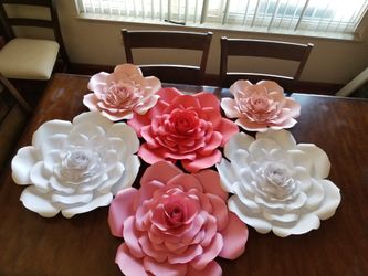 Paper flowers and paper roses
