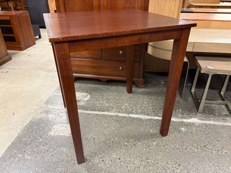 WORLD MARKET Cherry Finish Square Bar Table