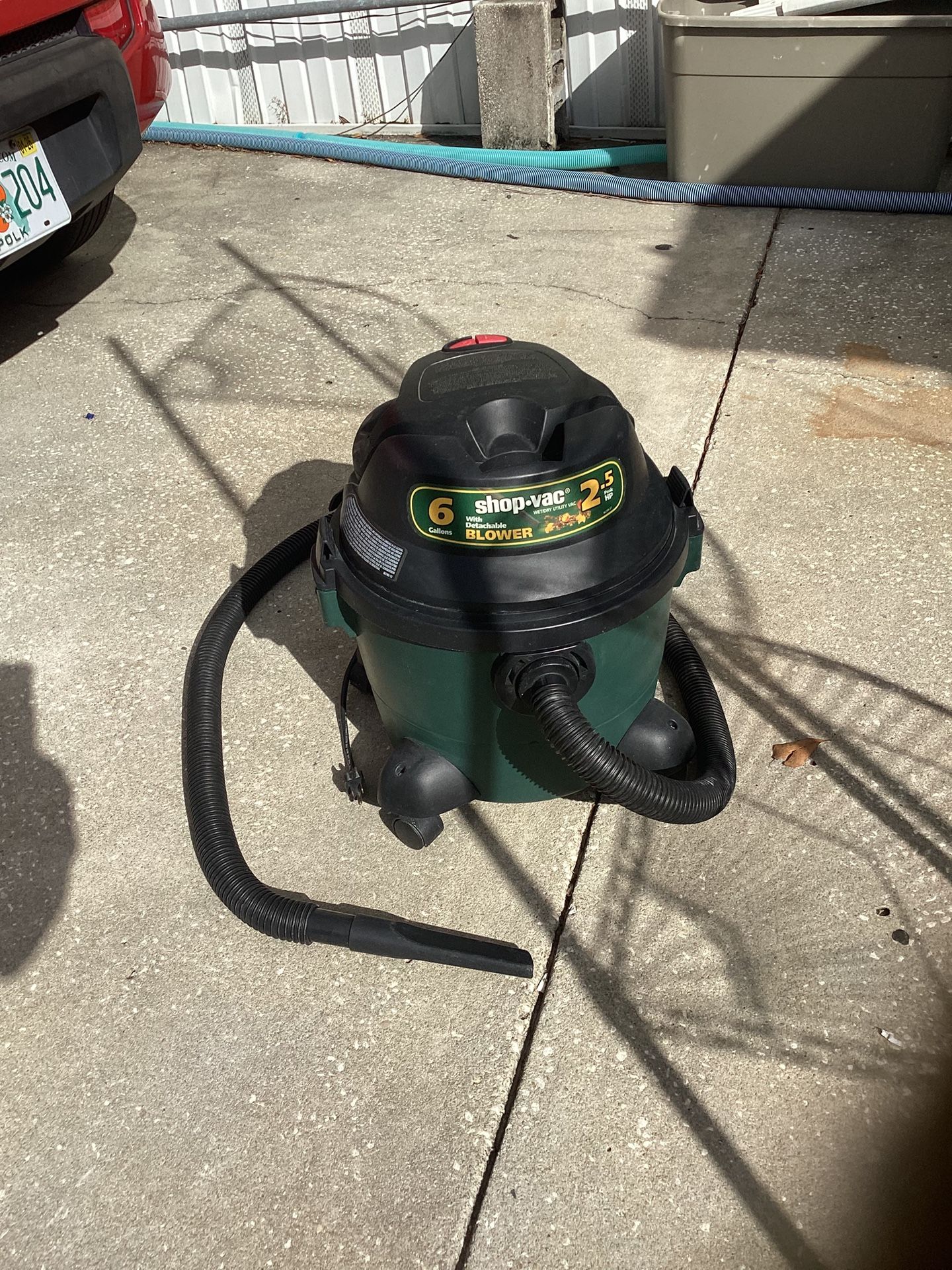6 Gallon Shop Vac With Detachable Blower Function
