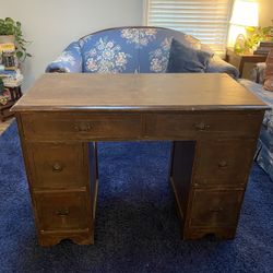 Antique Wood Desk - (measurements in photos)