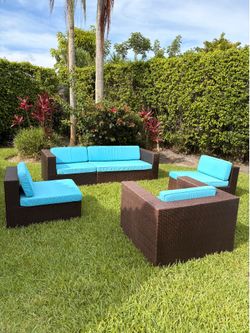 Outdoor Patio Furniture Sectional 5 Piece Set