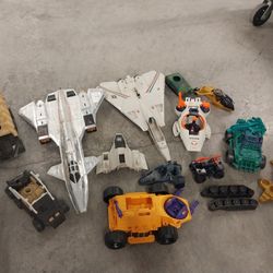 Huge Lot Of 80s & 90s GI Joe ARAH Vehicles Parts Or Repair 