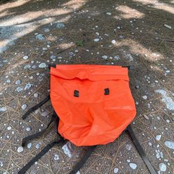 Camping Hiking Outdoor Waterproof Roll-Top Dry Bag Backpack Orange 20x21x9in