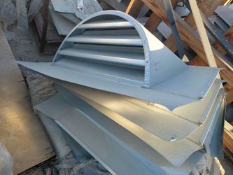 Dormer Vent Galvanized Steel Half - Round