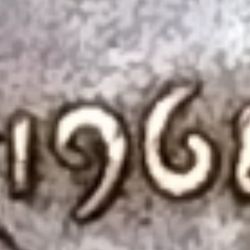 1968 No S Proof Penny