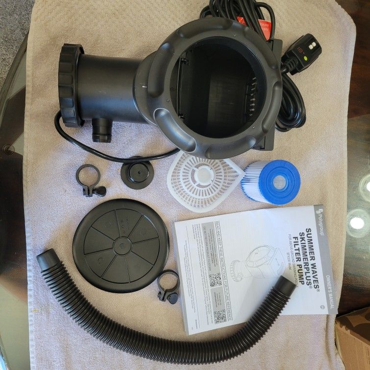 New Pool Skimmer And Pump