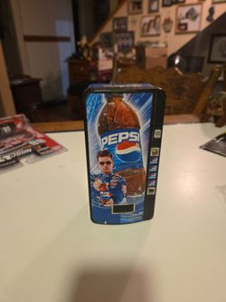 Jimmy johnson in the pepsi coke machine