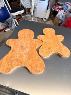 Set of 2 Bamboo Gingerbread Cutting & Serving Boards – $15