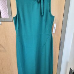 Green Sheath Dress Size 14