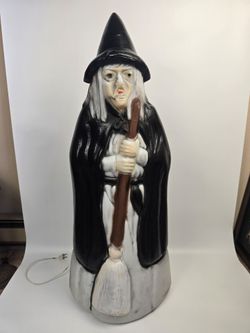 Vintage Halloween Witch Blow Mold