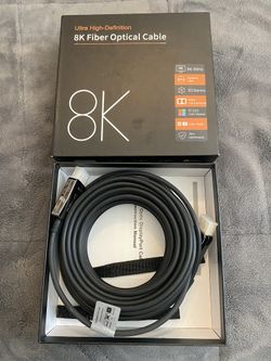 8K fiber pptical cable 10 m