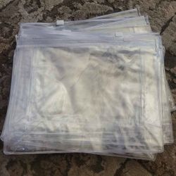 20 Pcs White Clear Plastic 
