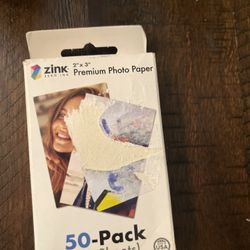 Zinc Premium Photo Paper 2x3 50 Sheets White