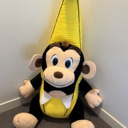 Brand new monkey in a banana Giant Stuffy.