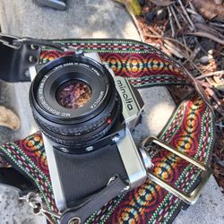 Vintage Minolta XG1 Camera With Lens 