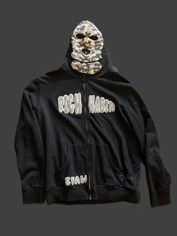 Rich Habits EVAW Black Zip-Up Hoodie