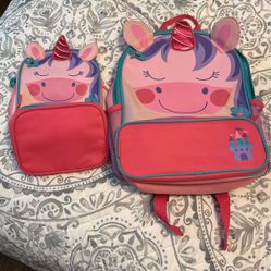 Unicorn Lunch Box And Backpack