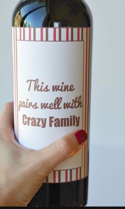 Wine bottle stickers