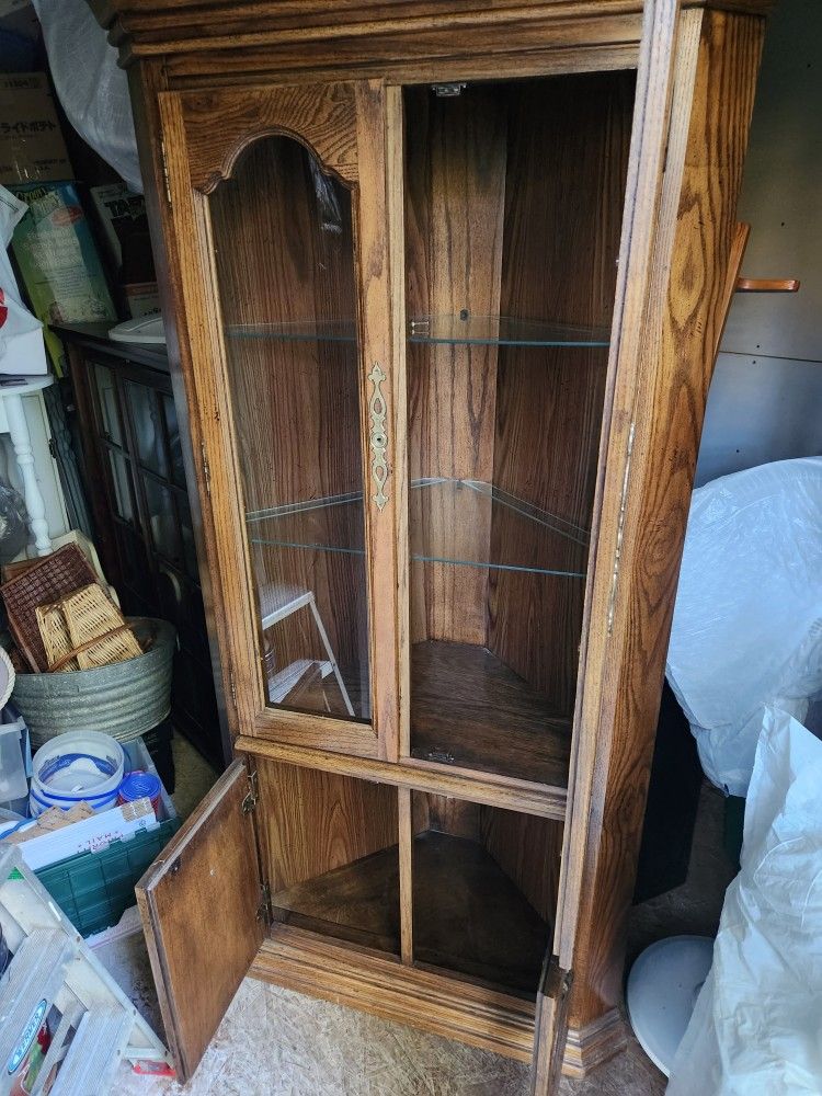 Corner Curio Cabinet