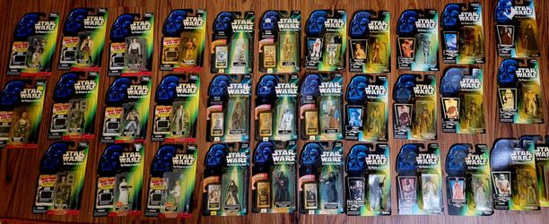 New In Box Star Wars Power Of The Force Figurines Lot Of 61