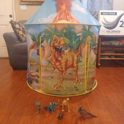 Dinosaur Tent And Dinosaurs