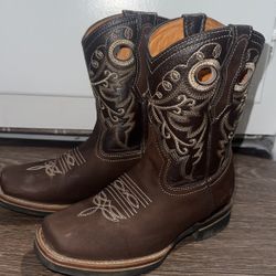 Womens Rodeo Cowboy Leather Boots