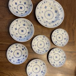 Vintage Denmark Blue and White Franciscan English Ironstone Dishes
