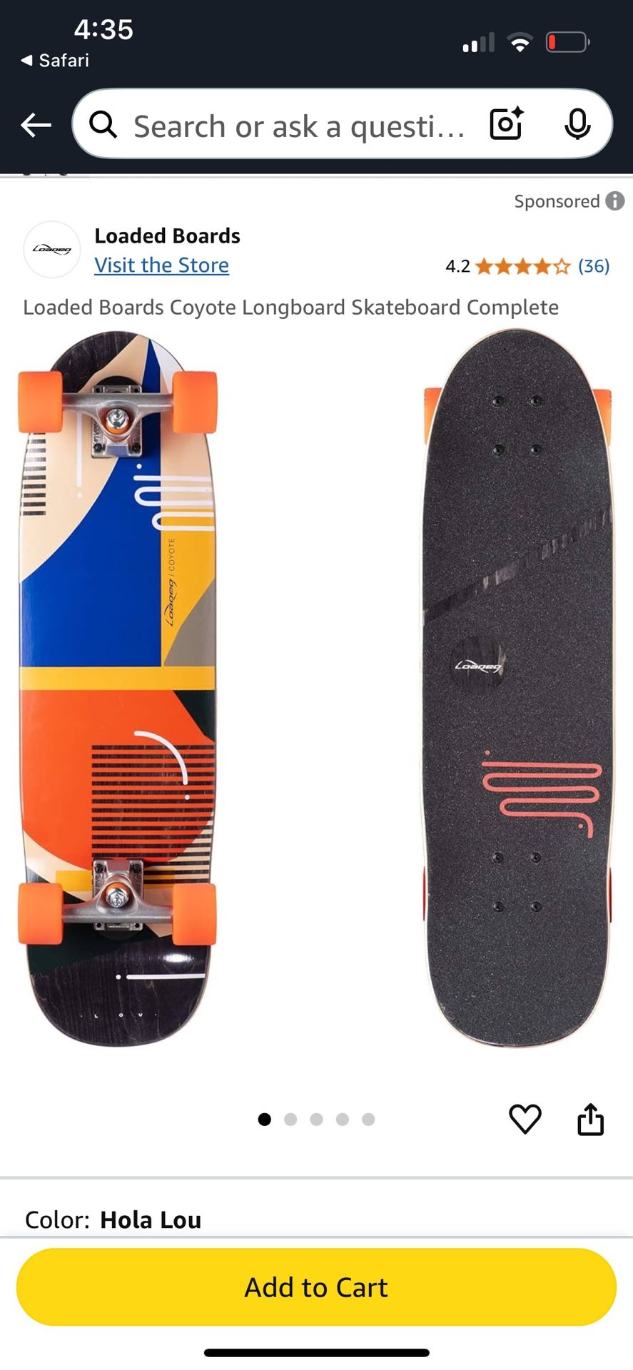 2025 Loaded Longboard Skateboard w/Wheels