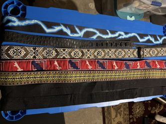 7 Various Guitar Straps 