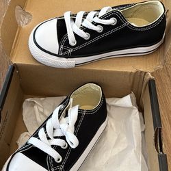 New Infant Black Converse Size 7