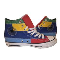 Converse Shoes Patchwork Color Block M 7.5  W 9.5 High Top 169939F All Star