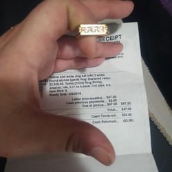 Diamond/Gold Gents Ring