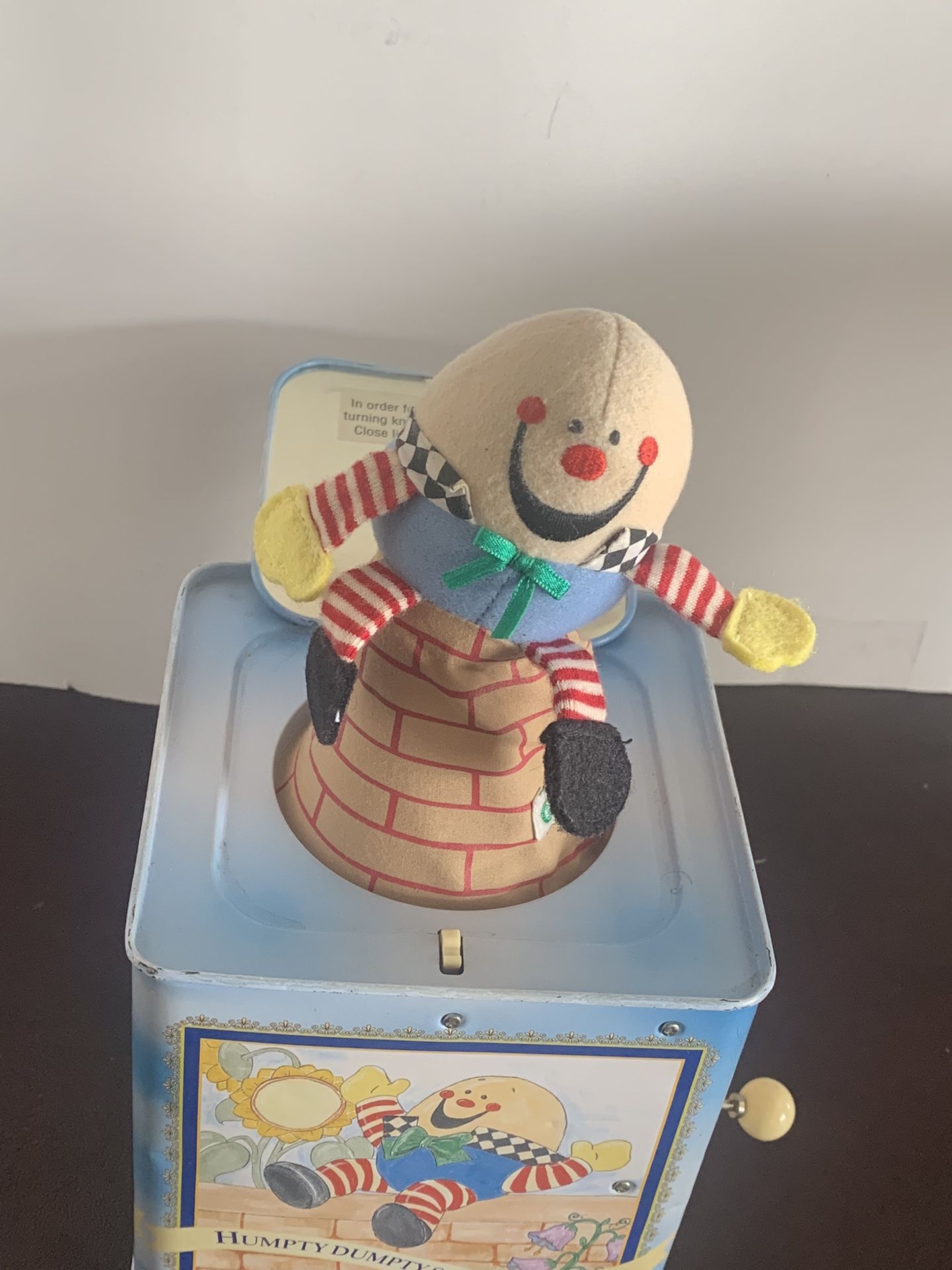 Rare Eden Musical Jack in the Box Humpty Dumpty
