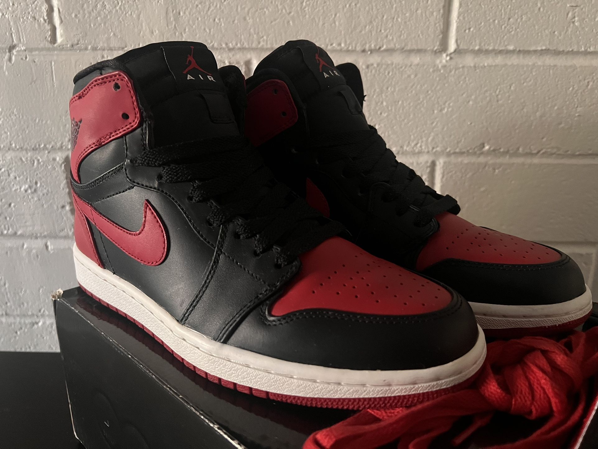 Nike Jordan 1 High Strap Bred 9.5 Banned 