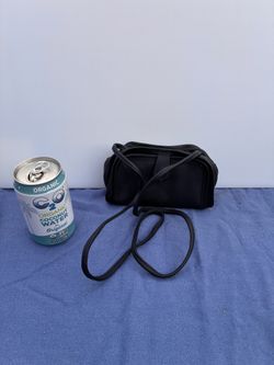 Vintage Y2K Mini Shoulder Bag – Black Faux Leather Purse