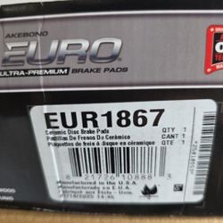 Free Brake Pads Akebono EUR 1867