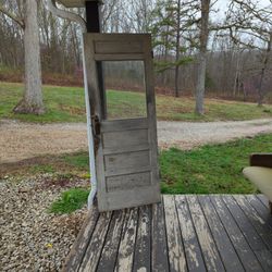 Old Door With Window 