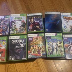 10 xbox 360 video games lot