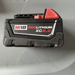 Milwaukee M18 5.0 Ah Battery