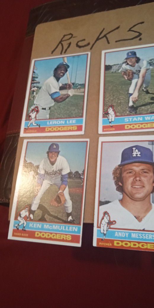 1976 Topps LA Dodgers Baseball Cards 