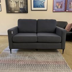 Mod Gray Loveseat