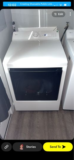 LG washer and dryer smart top load