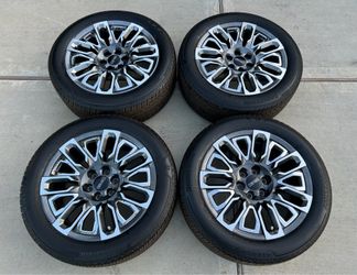 22” GMC Sierra Yukon Denali Ultimate Wheels Rims Tires