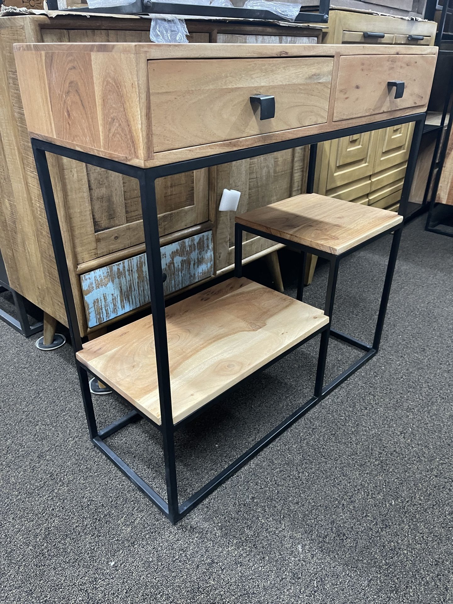 Console/cabinet With Drawers And Storage Space