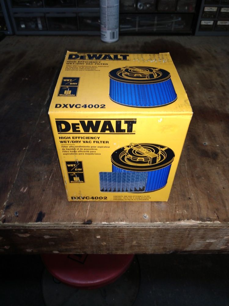 New dewalt 4 gallon vac filter