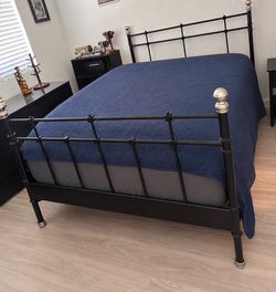 Full size bed frame with mattress