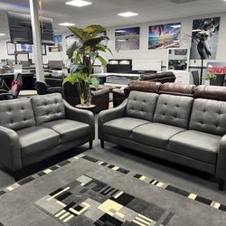 2PC Gray Sofa & Loveseat 🔥SALE🔥