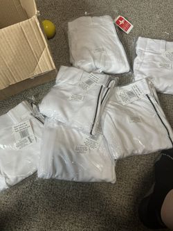 4 Pairs Of Large Black Piping Baseball Pants